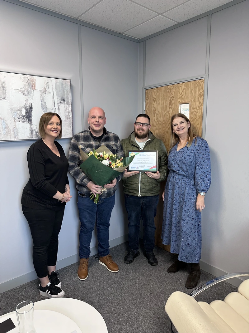 Damian and Graham celebrate five years of fostering