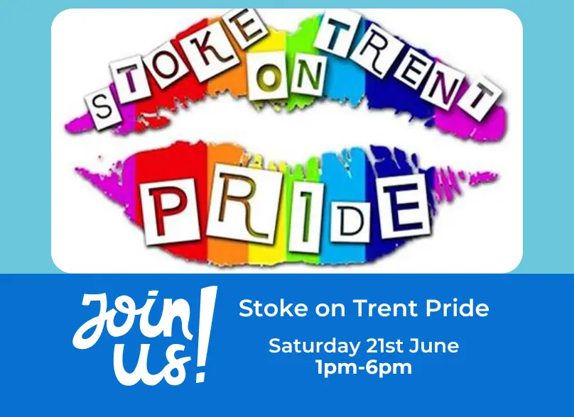 Come and chat to us about fostering at Stoke on Trent Pride this June