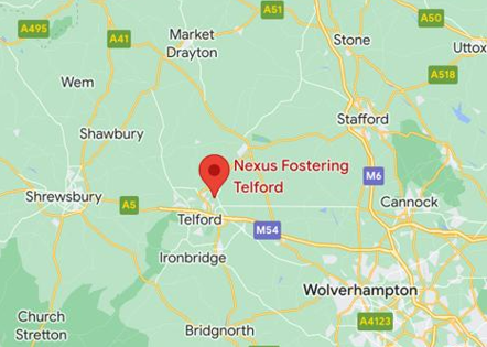 Nexus Telford Map